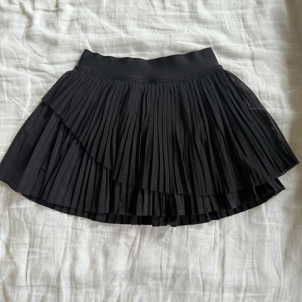 Lululemon Black Pleated Tennis Skirt